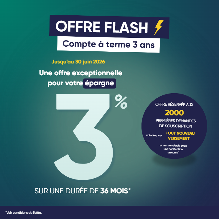 Offre flash CAT 3 ans